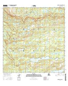 Gulkana A-5 SW Alaska Current topographic map, 1:25000 scale, 7.5 X 7.5 Minute, Year 2016