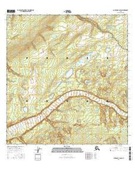 Gulkana B-2 SW Alaska Current topographic map, 1:25000 scale, 7.5 X 7.5 Minute, Year 2016