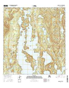 Gulkana B-6 NE Alaska Current topographic map, 1:25000 scale, 7.5 X 7.5 Minute, Year 2016
