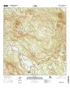 Gulkana B-6 NW Alaska Current topographic map, 1:25000 scale, 7.5 X 7.5 Minute, Year 2016