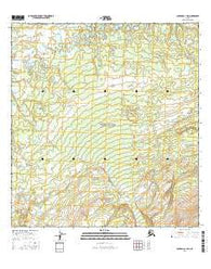 Gulkana C-1 SW Alaska Current topographic map, 1:25000 scale, 7.5 X 7.5 Minute, Year 2016