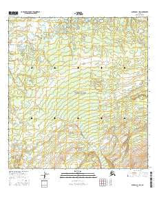 Gulkana C-1 SW Alaska Current topographic map, 1:25000 scale, 7.5 X 7.5 Minute, Year 2016