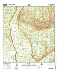 Gulkana C-2 NE Alaska Current topographic map, 1:25000 scale, 7.5 X 7.5 Minute, Year 2016