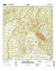 Gulkana C-3 NE Alaska Current topographic map, 1:25000 scale, 7.5 X 7.5 Minute, Year 2016