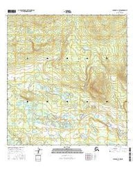 Gulkana C-4 NW Alaska Current topographic map, 1:25000 scale, 7.5 X 7.5 Minute, Year 2016