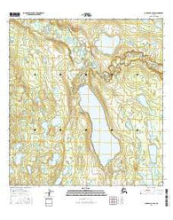 Gulkana C-4 SW Alaska Current topographic map, 1:25000 scale, 7.5 X 7.5 Minute, Year 2016