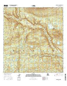Gulkana C-5 NW Alaska Current topographic map, 1:25000 scale, 7.5 X 7.5 Minute, Year 2016