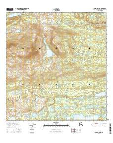 Gulkana C-6 NE Alaska Current topographic map, 1:25000 scale, 7.5 X 7.5 Minute, Year 2016