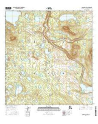 Gulkana C-6 SW Alaska Current topographic map, 1:25000 scale, 7.5 X 7.5 Minute, Year 2016