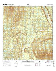Gulkana D-2 SW Alaska Current topographic map, 1:25000 scale, 7.5 X 7.5 Minute, Year 2016