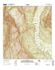 Gulkana D-3 NW Alaska Current topographic map, 1:25000 scale, 7.5 X 7.5 Minute, Year 2016