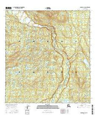 Gulkana D-3 SE Alaska Current topographic map, 1:25000 scale, 7.5 X 7.5 Minute, Year 2016