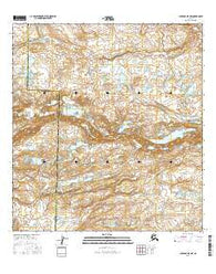 Gulkana D-5 NW Alaska Current topographic map, 1:25000 scale, 7.5 X 7.5 Minute, Year 2016