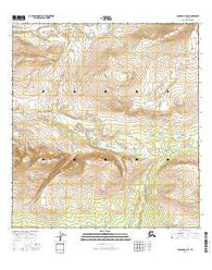 Gulkana D-5 SE Alaska Current topographic map, 1:25000 scale, 7.5 X 7.5 Minute, Year 2016