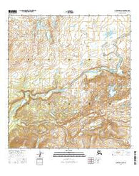 Gulkana D-6 NE Alaska Current topographic map, 1:25000 scale, 7.5 X 7.5 Minute, Year 2016