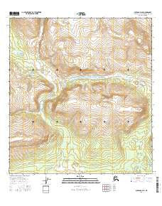 Gulkana D-6 SE Alaska Current topographic map, 1:25000 scale, 7.5 X 7.5 Minute, Year 2016