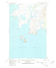 Hagemeister Island D-1 Alaska Historical topographic map, 1:63360 scale, 15 X 15 Minute, Year 1950