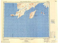 Hagemeister Island Alaska Historical topographic map, 1:250000 scale, 1 X 2 Degree, Year 1951