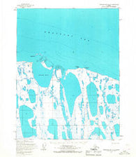 Harrison Bay D-5 Alaska Historical topographic map, 1:63360 scale, 15 X 15 Minute, Year 1955