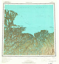 Harrison Bay Alaska Historical topographic map, 1:250000 scale, 1 X 3 Degree, Year 1955