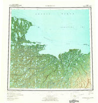 Harrison Bay Alaska Historical topographic map, 1:250000 scale, 1 X 3 Degree, Year 1955