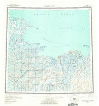 Harrison Bay Alaska Historical topographic map, 1:250000 scale, 1 X 3 Degree, Year 1955