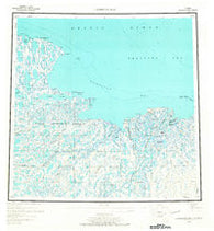 Harrison Bay Alaska Historical topographic map, 1:250000 scale, 1 X 3 Degree, Year 1955