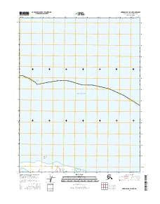 Harrison Bay D-5 NE Alaska Current topographic map, 1:25000 scale, 7.5 X 7.5 Minute, Year 2016