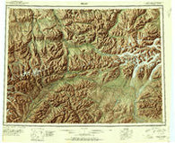 Healy Alaska Historical topographic map, 1:250000 scale, 1 X 3 Degree, Year 1951