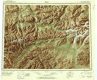 Healy Alaska Historical topographic map, 1:250000 scale, 1 X 3 Degree, Year 1951