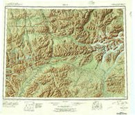 Healy Alaska Historical topographic map, 1:250000 scale, 1 X 3 Degree, Year 1951