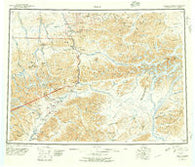 Healy Alaska Historical topographic map, 1:250000 scale, 1 X 3 Degree, Year 1951