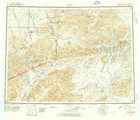 Healy Alaska Historical topographic map, 1:250000 scale, 1 X 3 Degree, Year 1951