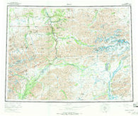 Healy Alaska Historical topographic map, 1:250000 scale, 1 X 3 Degree, Year 1956