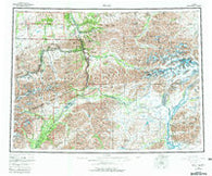 Healy Alaska Historical topographic map, 1:250000 scale, 1 X 3 Degree, Year 1956
