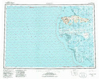Hooper Bay Alaska Historical topographic map, 1:250000 scale, 1 X 3 Degree, Year 1953