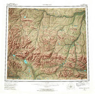 Howard Pass Alaska Historical topographic map, 1:250000 scale, 1 X 3 Degree, Year 1956