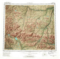Howard Pass Alaska Historical topographic map, 1:250000 scale, 1 X 3 Degree, Year 1956