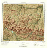 Howard Pass Alaska Historical topographic map, 1:250000 scale, 1 X 3 Degree, Year 1956