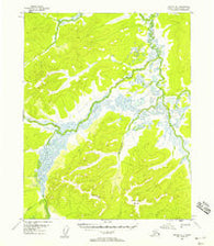 Hughes A-1 Alaska Historical topographic map, 1:63360 scale, 15 X 15 Minute, Year 1955