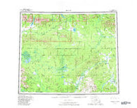 Hughes Alaska Historical topographic map, 1:250000 scale, 1 X 3 Degree, Year 1956