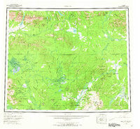 Hughes Alaska Historical topographic map, 1:250000 scale, 1 X 3 Degree, Year 1956