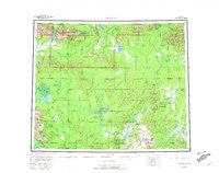 Hughes Alaska Historical topographic map, 1:250000 scale, 1 X 3 Degree, Year 1956