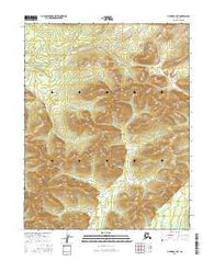 Hughes B-3 NE Alaska Current topographic map, 1:25000 scale, 7.5 X 7.5 Minute, Year 2016