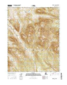 Hughes C-1 SW Alaska Current topographic map, 1:25000 scale, 7.5 X 7.5 Minute, Year 2016