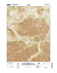 Hughes D-1 NE Alaska Current topographic map, 1:25000 scale, 7.5 X 7.5 Minute, Year 2016