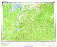 Iditarod Alaska Historical topographic map, 1:250000 scale, 1 X 3 Degree, Year 1956