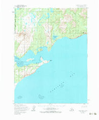 Iliamna B-3 Alaska Historical topographic map, 1:63360 scale, 15 X 15 Minute, Year 1954