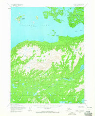 Iliamna C-4 Alaska Historical topographic map, 1:63360 scale, 15 X 15 Minute, Year 1954