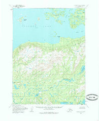 Iliamna C-4 Alaska Historical topographic map, 1:63360 scale, 15 X 15 Minute, Year 1954